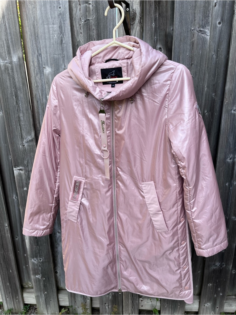 Icebear Pink Zippered Coat Size 46